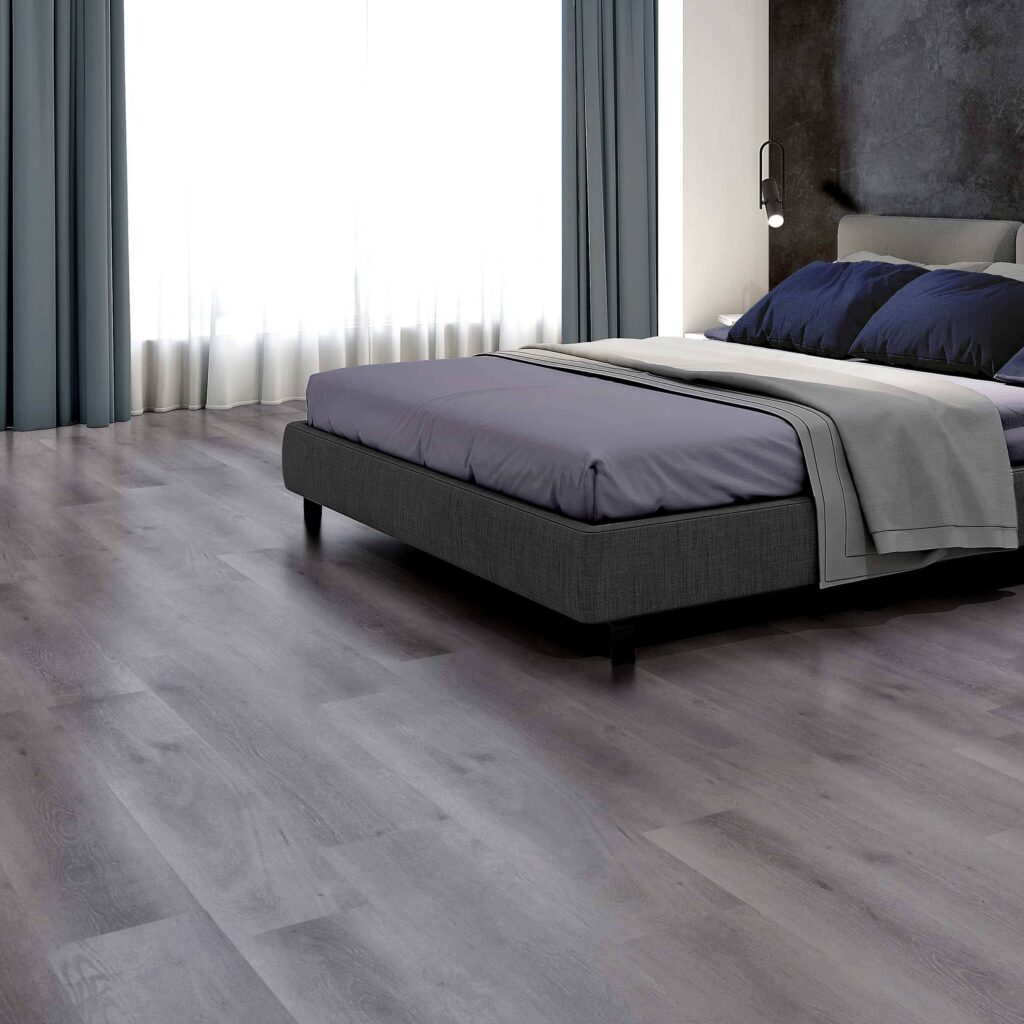 Coreproof Floors Wood Looking SPC Vinyl Deco54 Collection Metal Gray