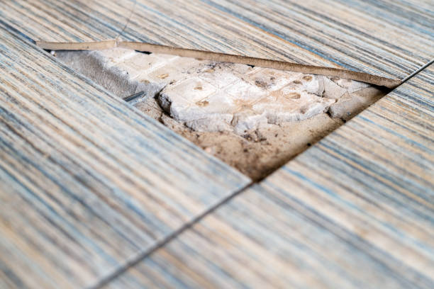 Cracked Floor Wood Tile